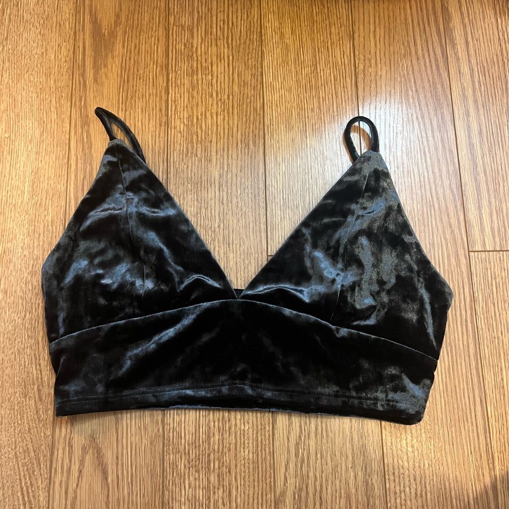 Velvet Crop Top